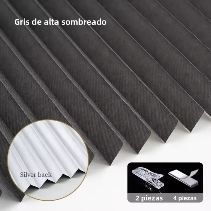 Cortinas De Blackout Con Pliegues Para Rollos Zébra No Tejidas Alta Protección Solar Para Dormitorio Sala De Estar Baño Balcon Decoración - 1