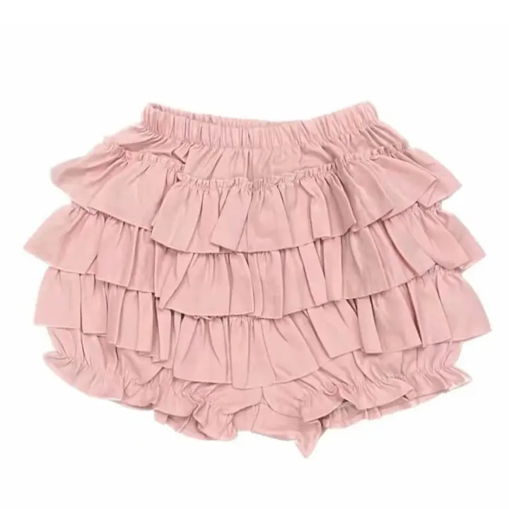 Falda Mini De Encaje Con Volantes Y Shorts Integrados Estilo Kawaii Lolita Jirai Kei Para Mujer Suave Y Dulce Con Volantes Multicapa - 1