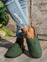 Zapatillas Casuales Para Mujer 2025 Nueva Modelo Temporada Completa Antideslizantes Moda Media Punta Sin Cierre Con Hebilla Adecuadas Para Interior Exterior Actividades Al Aire Libre - details 20