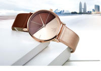 Reloj De Mujer De Lujo SK Top Cuero Genuino Moda Creativa Reloj De Cuarzo Para Damas Reloj De Pulsera De Lujo Reloj Feminino SHENGKE - details 2