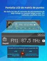 BQCC 1 Din Jugador De MP3 Para Coche Con Audio De Bajo Fuerte Pantalla LCD De Matriz De Puntos Protección De Línea Localizador De Coche Colorido - details 10