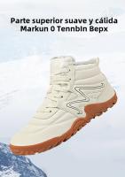 Botas De Invierno Para Hombre Botines De Nieve Antideslizantes Y Cálidos Con Peluche Casual Ligeros Para Senderismo - details 4