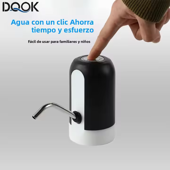 Bomba De Agua Automática Eléctrica USB Recargable Dispensador De Bebida Con Interruptor Automático Para Botella - 1