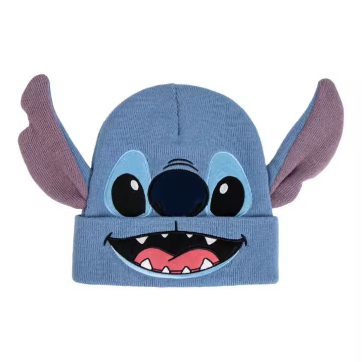 Gorro de Punto 3D Stitch Azul Bordado Juvenil 83751 - 1