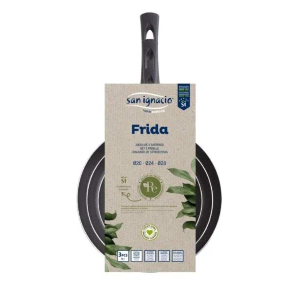 San Ignacio Frida juego 3 Sartenes 20/24/28