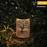 Lámpara Solar Colgante Vintage De Metal Impermeable Para Exterior Decorativa De Árbol Para Jardín Patio Luces De Jardín - details 6