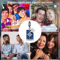 Encantos Originales De Plata 925 Para DIY Pulsera Y Collar Joyería Para Mujer Con Deseño De Sol Y Luna Joyas Delicadas - details 100