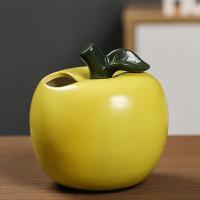 Vaso De Flor Cerámico Creativo En Forma De Fruta Decoración De Escritorio Para Oficina Y Jardín Hidroponía Ornamento De Mesa - details 5