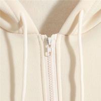 Sudadera De Mujer Con Capucha Y Cremallera De Primavera Otoño Color Sólido Manga Larga Bolsillos Cierre De Cremallera Exteriores - details 50