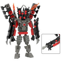 Bloques De Construcción DIY Creativos Serie Titan Skibidi Toilet Modelo De Reloj TV Para Niños Juguete Educativo Para Halloween Regalos Para Niños - details 3