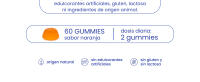 Gominolas de L-Carnitina con Vitaminas D3, B7 y Cromo - Apoyo al Metabolismo Energético - 60 Gummies Veganas - Sabor Naranja Natural - Función Muscular y Energía Jelly Pills Sports - para 1 mes - details 2