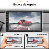 Reproductor Multimedia Para Coche HIPPBQCC 7' 1 Din Carplay Android Auto Pantalla Táctil HD FM AUX Entrada Bluetooth MirrorLink Universal - details 1