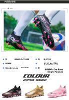 Zapatos De Fútbol Unisex Con Altas Botas De Lazo Antideslizantes Con Punta De Metal Para Entrenamiento Deportivo Al Aire Libre Suela De TPR Cómodo Y Transpirable - details 0