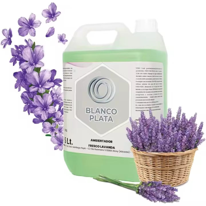 Ambientador Lavanda Blancoplata 5 litros - Aroma fresco y duradero para higienizar el aire - 1
