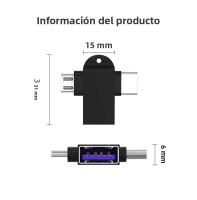 Adaptador OTG 2 En 1 Type-C Micro USB Para Android Huawei USB 3.1 Transmisor De Datos Convertidor Para Laptops Tabletas Disco Duro Teléfonos Con Fuente De Alimentación Externa - details 3