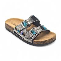 Calzados soraia, Sandalias de Mujer Estilo Boho con Hebillas Ajustables, Plantilla Ergonómica de Corcho, Sandalia Plana Abierta con Detalles Étnicos, Cómoda para Verano, Playa o Uso Diario Bohemio Hebilla - details 7