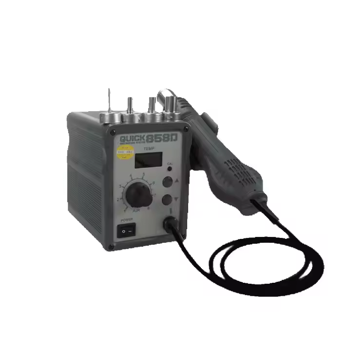 Quick 858D Estación de Soldadura para Móviles, Máquina de Reparación con Soplador - 1