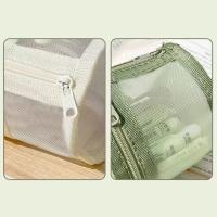 Bolsa De Almacenamiento Portátil Para Brochas De Maquillaje Grande Capacidad Doble Uso Con Estuche De Viaje Y Soporte De Pie - details 11