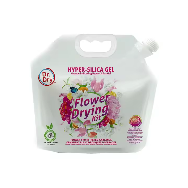 Silica Gel Secado de Flores y Frutos (Hyper Silica) 2.2 kg - Dr. Dry Flower Drying Kit - 1