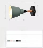 Lámpara De Pared Moderna Minimalista Nórdica En Madera Sólida Para Dormitorio Lámpara LED Macaron Creativa Para Sala De Estar Pasillo Y Cama - details 8