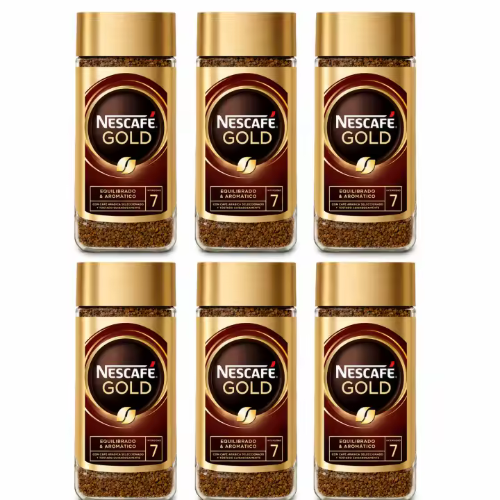 Nescafé Gold Natural Café Soluble, 100g - PACK 6 UDS - QUMIR - 1