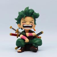 Figura De Anime 13cm One Piece Monkey D Luffy Roronoa Zoro Juguete Kawaii Q Figural Nendoroid Decoración De Coche PVC Regalo - details 3