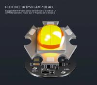 Linterna Mini LED Recargable XHP50 1500lm Fuerte Puede Apagarse Con Un Click Iluminación Al Aire Libre Impermeable Distancia De Iluminación > 500 Metros Aleación De Aluminio Negro - details 3