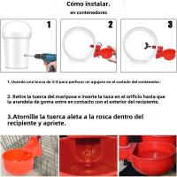 Copa Automática Para Pollos Y Pato Plástico Fábrica De Granjas Agua Copo De Nieve Instalación Fácil Alimentador De Pollos - details 0