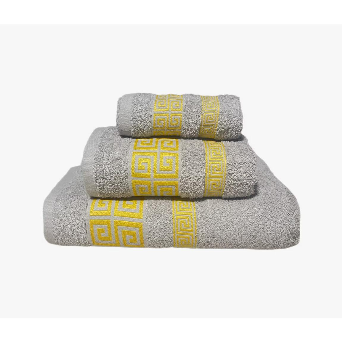ILOVEHOME - Juego de Toallas de Baño 100% Algodón 450G - Set de 3 Piezas en Colores Variados , Incluye una toalla de tocador (30x50cm), una toalla de lavabo (50x100cm) y una toalla de sábana (100x150cm)