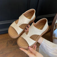 Sandalias Romanas Para Mujer Con Un Tirante Suela Suave Sandalias Planas Transpirables Zapatillas De Playa Comodidad Elevada Estación De Verano - details 3