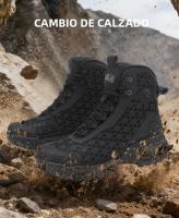 Botas De Trabajo Para Hombre De Cuero De Alta Calidad Botas De Combate Deserticas Antideslizantes Para Senderismo Y Motocicleta - details 2