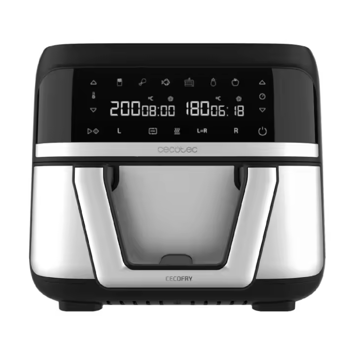 Cecotec Freidora de Aire sin Aceite 9L Divisible en 2 Air Fryer Cecofry Dual 9000. 2850W, Dietética y Digital, Panel Táctil - 1