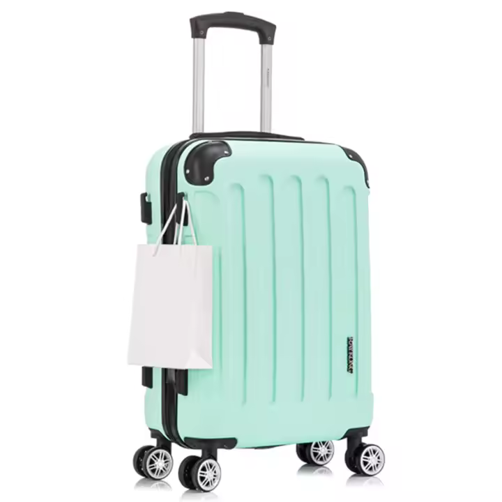 Maleta Cabina Mano ABS 55x40x20cm (40L)- 20 Pulgadas - Wizzair Ryanair Vueling Iberia - Negro/Azul/RosaDorado/Plateado/Amarillo/Rojo/RosaPalo/Turquesa/Verde/Menta/Morada - 1