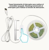 Tira De Luces LED USB 1M-5M 5V 320LEDs/M Sensor Táctil COB Luz Dimmable DIY Para TV Espejo Iluminación Nocturna Cocina Habitación - details 2