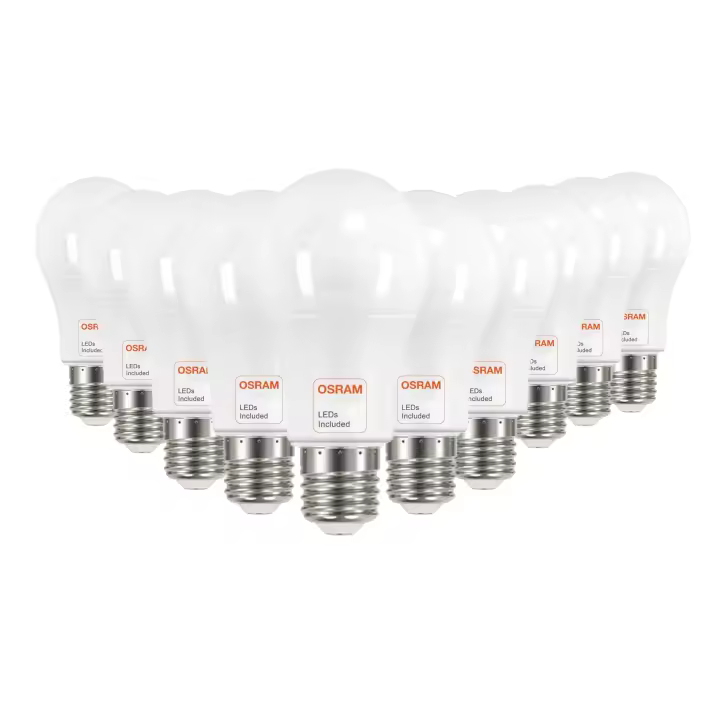 FACTORLED BOMBILLAS LED 12W OSRAM E27 A60, PACK 10 UNIDADES, 1440 LM GRAN LUMINOSIDAD, LUZ BLANCA 2700K - 4000K- 6000K - 1