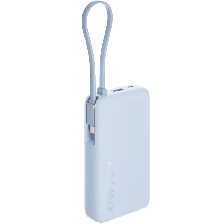 Xiaomi 67W Power Bank 10000 (Integrated Cable) - Azul Hielo, Pantalla Digital, Carga 67W/65W, Cable USB-C, 3 Puertos, Uso Viaje
