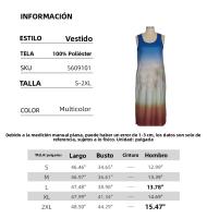 Vestido Maxi Sin Mangas Para Mujer En Color Gradient Casual Con Bolsillos Y Abertura Lateral Estilo Playa Verano A-Line V-Neck - details 0