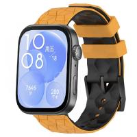 Correa De Deporte De Silicona Suave De Dos Tonos Para Huawei Watch Fit 3 Con Patrón De Fútbol Tamaño 20cm Unisex - details 16