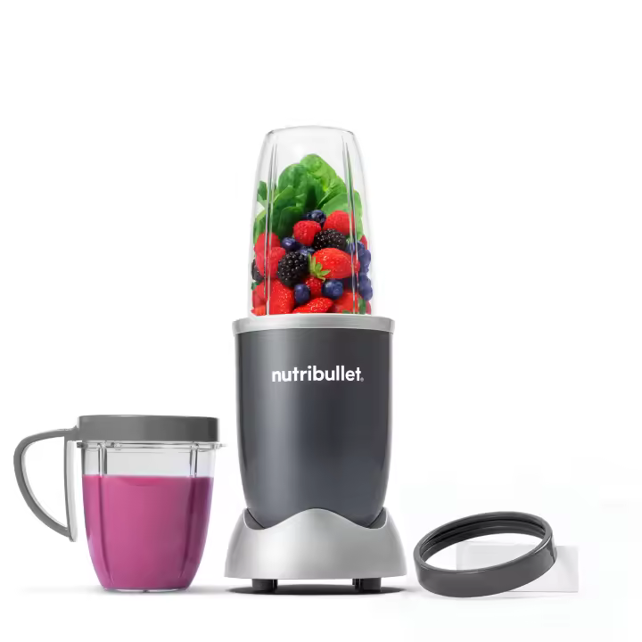Nutribullet Original 600 con 3 accesorios, Batidora personal, Batidora para hacer Smoothies, Batidora multifuncional, 600 W de potencia, NB606DG - 1
