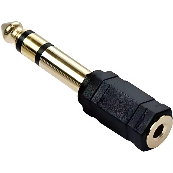 Adaptador Lindy 35620 de Cable 6.3mm a 3,5mm Dorado de Alta Calidad - 1