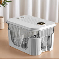 Cubeta De Agua Fría De 5L Con Grifo/Brazo Soporte Juguete De Refrigérateor Dispensador De Jugos Y Bebidas De Verano Kettle De Plástico Reutilizable Para El Fridge - details 0