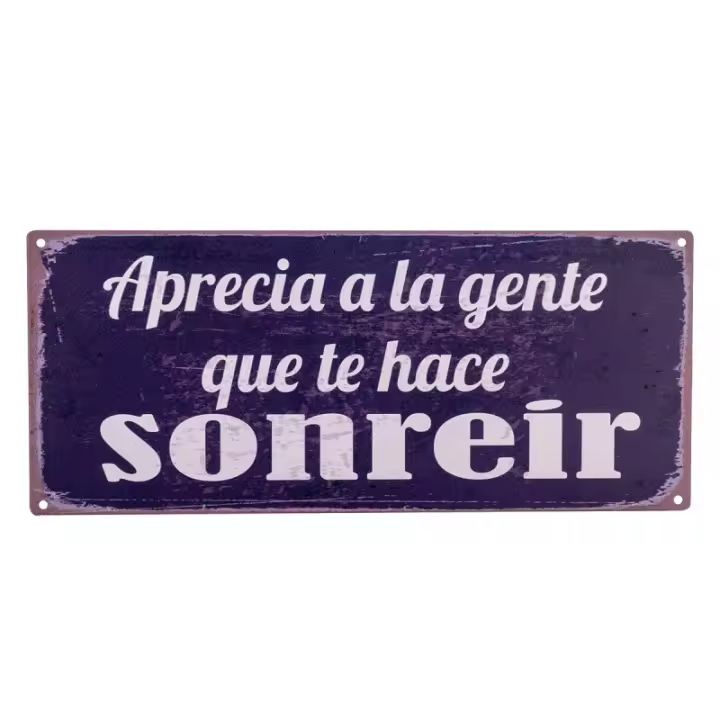 ORIGEN Home Decor - Adorno Pared Frases Vida Adorno Pared | Placas Metal Negro - 13x0x31 cm 29943 - 1