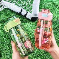 Botella De Agua 550ml Con Tapa De Bloqueo Y Pajita Para Niños Juguete De Bebida Antigrueso Durable Para Exteriores Camping Viajes - details 13