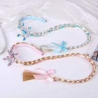 Diadema De Princesa Con Mechas De Peluca Frozen Para Niñas En Colores Azul Y Rosa Con Motivos De Hielo De Elsa Accesorio De Cabello Para Bebés Y Niñas - details 1