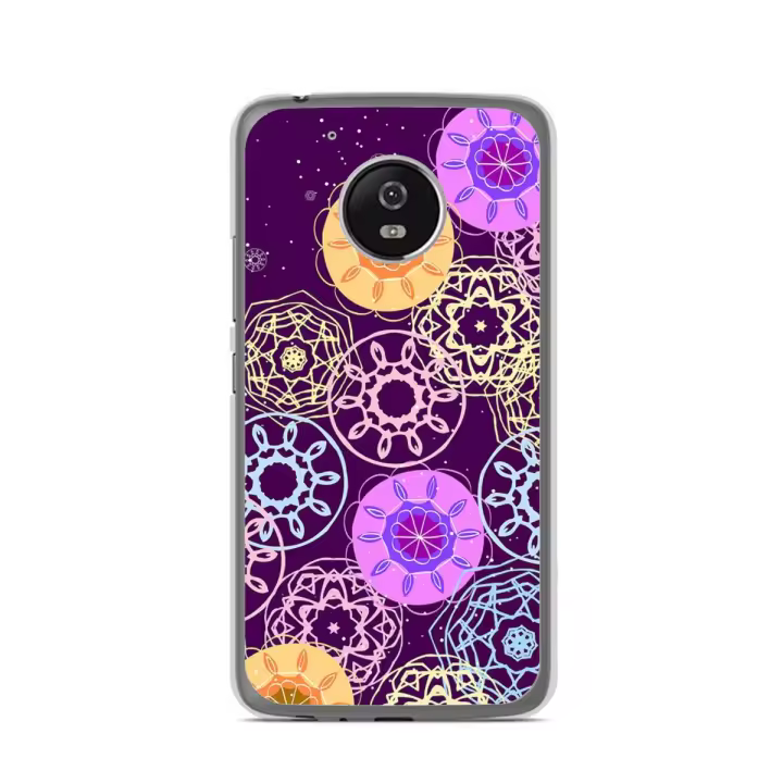 Tumundosmartphone Funda Gel Tpu para Lenovo Moto G5 Diseño Radial Dibujos - 1