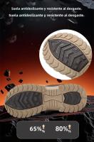 Botas De Trabajo Para Hombre De Cuero De Alta Calidad Botas De Combate Deserticas Antideslizantes Para Senderismo Y Motocicleta - details 6