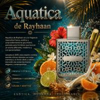Aquatica de Rayhaan es una fragancia masculina fresca, exótica y sorprendentemente gourmand, pensada para hombres que buscan un aroma diferente, moderno y con personalidad. - details 0