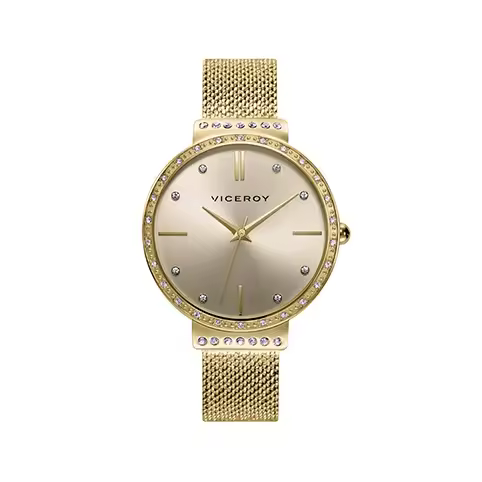 Reloj Viceroy 471312-27 | Analógico | Cuarzo | Esfera Plateada | Correa Marrón - 1