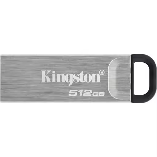 Kingston USB 3.2 Pendrive de Alta Velocidad – 8GB / 16GB / 32GB / 64GB / 128GB / 256GB / 512GB – Diseño Premium en Color Plata - 1
