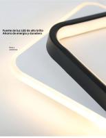 Lámpara De Techo Moderna Y Sencilla LED Decorativa Nórdica Luces De Interior Para Sala De Estar Dormitorio Pasillo Material Metálico Y Acrílico - details 12